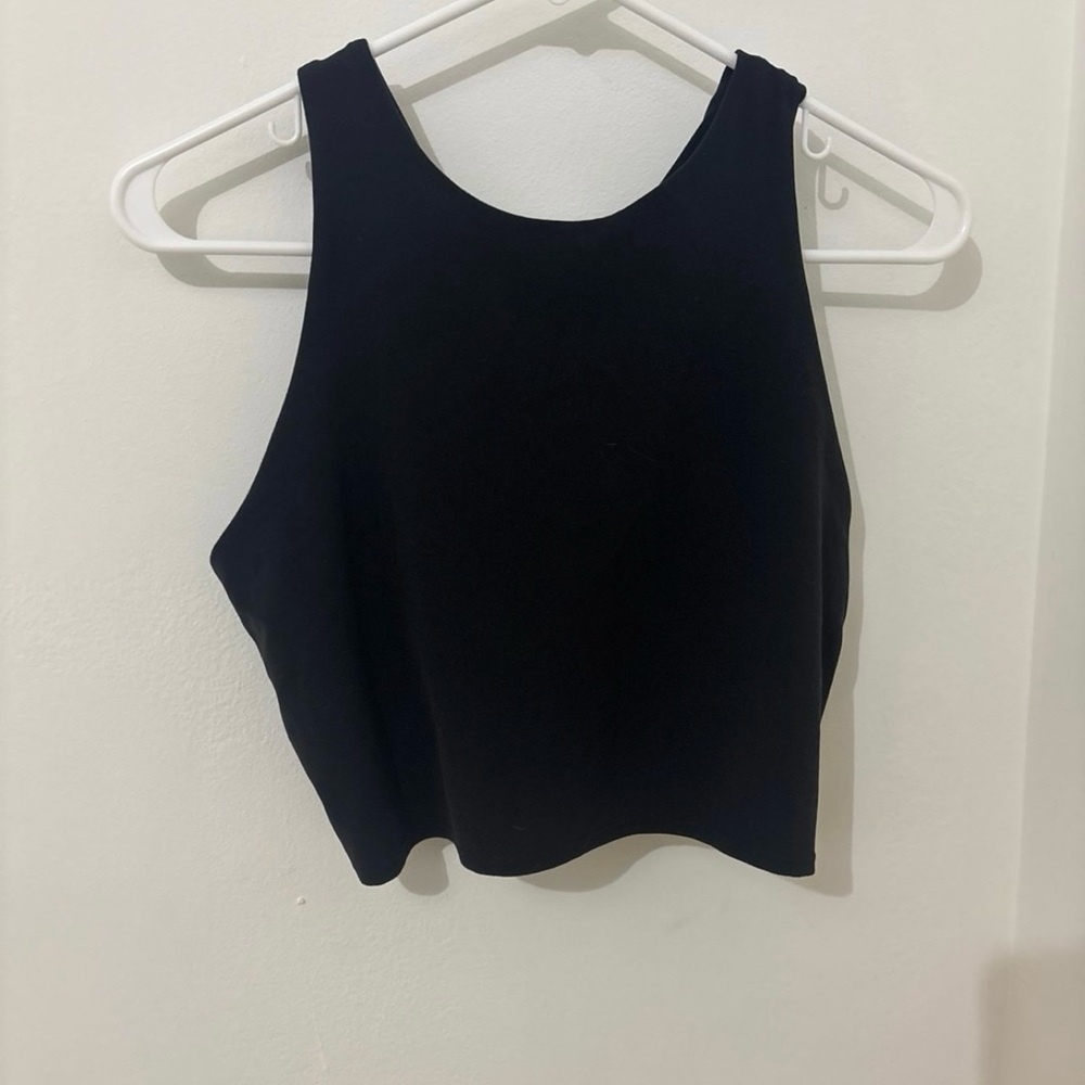 Athleta cropped racerback top